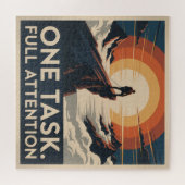 One Task. Full Attention ジグソーパズル (横)