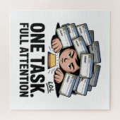 One Task. Full Attention ジグソーパズル (横)