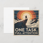 One Task. Full Attention ノートカード (正面/裏面)