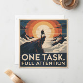 One Task. Full Attention ノートカード (正面/裏面インサイチュ)