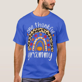 One Thankful Grammy Rainbow Leopard Fall Cute Than Tシャツ