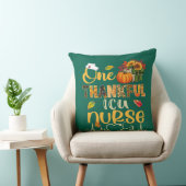 One Thankful ICU Nurse Pumpkin Stethoscope Thanksg クッション (椅子)