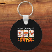 One Thankful Nurse Thanksgiving Turkey Day Nurse G キーホルダー (正面)