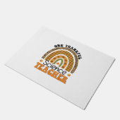 One Thankful Science先生Groovy Thanksgiving R ドアマット (アングル)