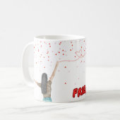 “One thread. One heart. Forever connected.” コーヒーマグカップ (正面左)