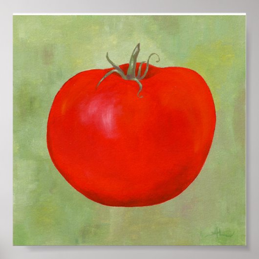 One Tomato Painting print ポスター (正面)