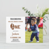 One Touchdown Football Birthday Invitations photo 招待状 (スタンド正面)