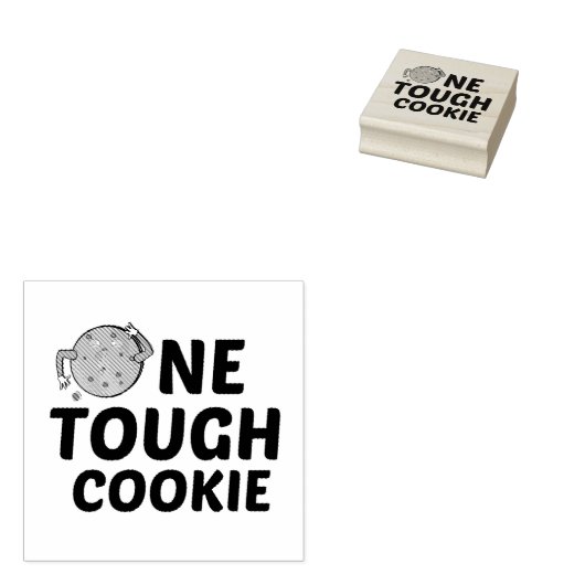 ONE TOUGH COOKIE ラバースタンプ (押印)