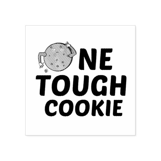 ONE TOUGH COOKIE ラバースタンプ (インプリント)