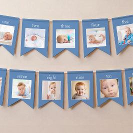 One Tough Cookie 1st Bday 12 Month Photo Banner バンティングフラッグ