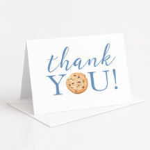 One Tough Cookie 1st Birthday Thank You Card 
