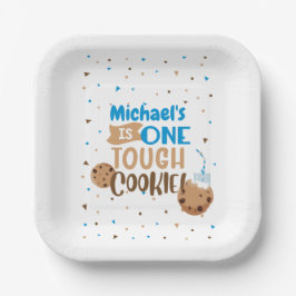 One Tough cookie Birthday Paper Plates ペーパープレート