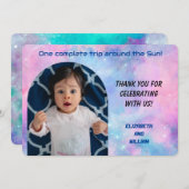 One Trip のまわりに The Sun Photoサンキューカード 招待状 (正面/裏面)