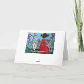 One True Friend Girl and Bunny Card カード (裏面)