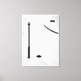 One, Two, Three - Snow！アート素晴らし白黒 キャンバスプリント