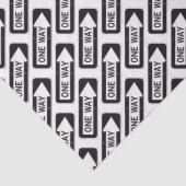 One way black and white street sign 薄葉紙 (詳細)