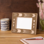 One Way Etched Wooden Frame Engraved Frames レーザー彫刻フレーム (左)