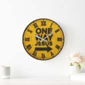 One Way Jesus ラージ壁時計 (ホーム)