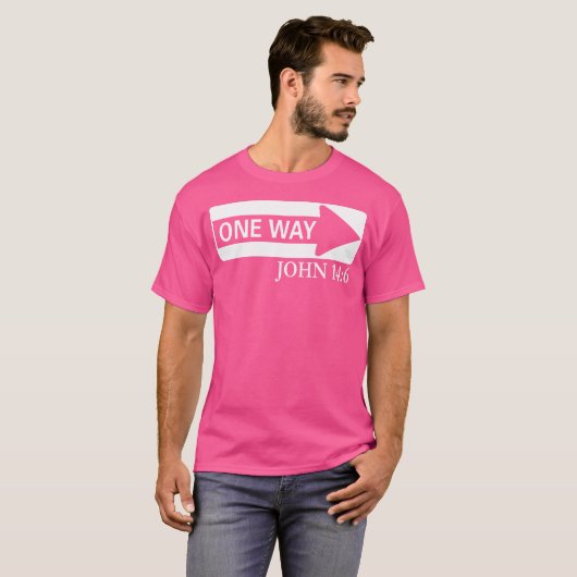 One Way John 146 Jesus Christian Christmas Tシャツ (正面フル)