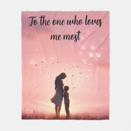 One Who Loves Me Most フリースブランケット
