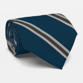 One wide and three narrow downward stripes pattern ネクタイ (ロール)