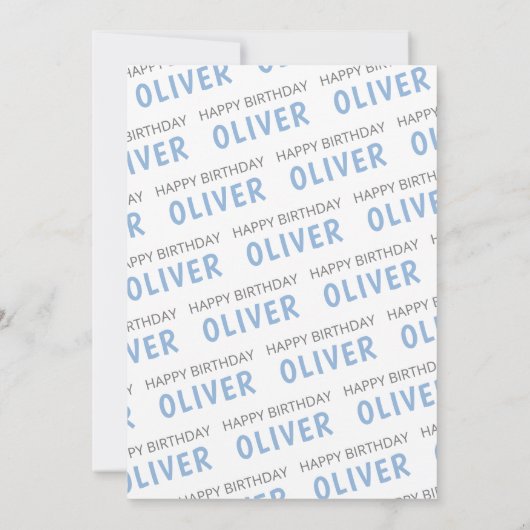 ONE Winter Penguins Boy 1st誕生日 招待状 (裏面)