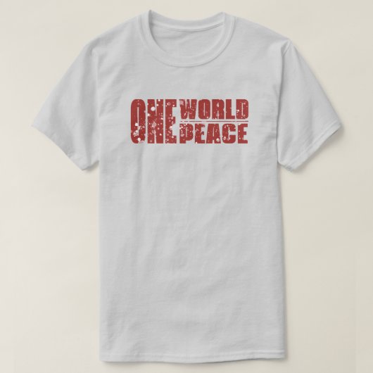 One World Peace T Shirt Tシャツ (デザイン正面)