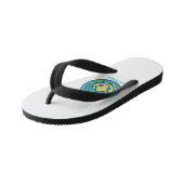 ONE WORLD Sandals, Happy Little Lotus, HLL_05 キッズビーチサンダル (アングル)