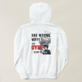 One Wrong Move - Dark HAnime Graphic Hoodie  パーカ (デザイン裏面)