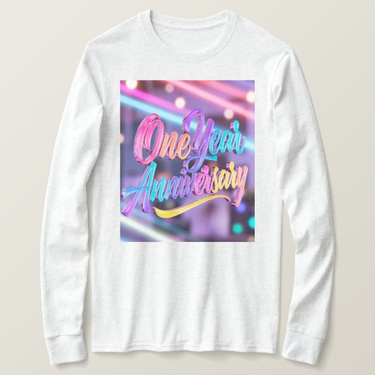 One Year Anniversary Long Sleeves Top Tシャツ (デザイン正面)