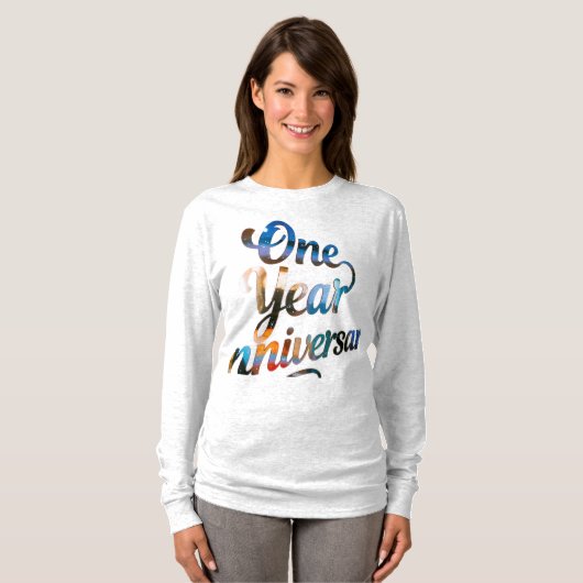 One Year Anniversary Long Sleeves Top Tシャツ (正面フル)