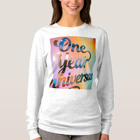 One Year Anniversary Long Sleeves Top Tシャツ (正面)