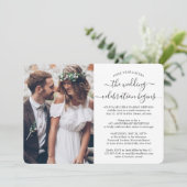 One Year Anniversary Reception 2 Photo Wedding 招待状 (スタンド正面)