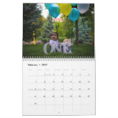 ONE YEAR OLD "YOUR BABY NAME" 12-Month  カレンダー (2月 2027)