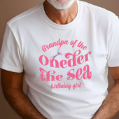 Onederのおじいちゃん海の人魚の誕生日の女の子 Tシャツ