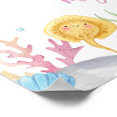 Oneder The Sea誕生日12フォトマイルストーンポスター ポスター (角)