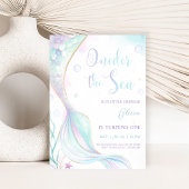 ONEder the Sea マーメイド 1歳の誕生日 招待状