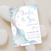 ONEder the Sea マーメイド 1歳の誕生日 招待状