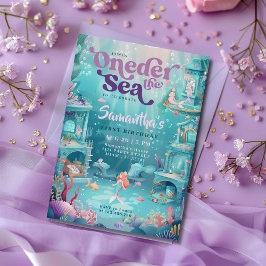 Oneder The Sea | ワンダーランドの海のバースデー 招待状