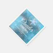 Oneder The Sea 1歳の誕生日  スタンダードカクテルナプキン (角)