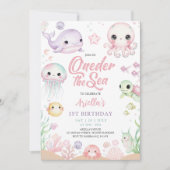 Oneder The Sea 1st Birthday 招待状 (正面)