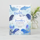 Oneder The Sea 1st Birthday Invitation 招待状 (スタンド正面)