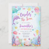 Oneder The Sea 1st Birthday Invitation 招待状 (正面)