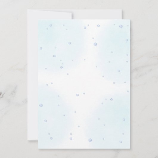 Oneder The Sea 1st Birthday Invitation 招待状 (裏面)