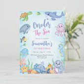 Oneder The Sea 1st Birthday Invitation 招待状 (スタンド正面)