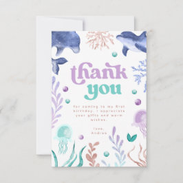 Oneder the Sea Birthday サンキューカード
