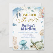 Oneder the sea birthday invitation 招待状 (正面)
