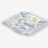 ONEder The Sea Boy 1st Birthday Cute Ocean ペーパープレート (傾斜あり)