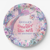 Oneder The Sea Flower Glitter Mermaid Tail  ペーパープレート (正面)
