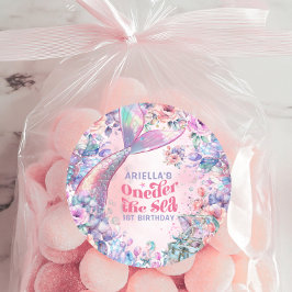 Oneder The Sea Flower Glitter Mermaid Tail  ラウンドシール